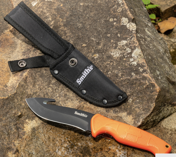 Smith’s Edgesport Gut Hook 4″ Skinning Knife